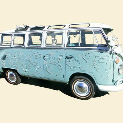 VW Bus "Bulli" T1 Samba Deluxe als Hochzeitsauto / T1-Berlin.de