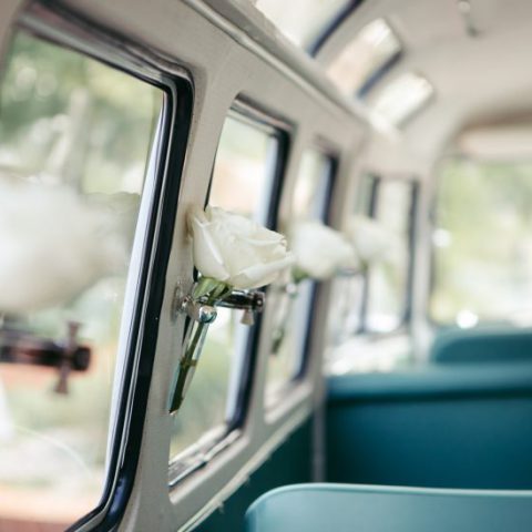 VW Bus-Bulli T1 Samba Deluxe als Hochzeitsauto / T1-Berlin.de