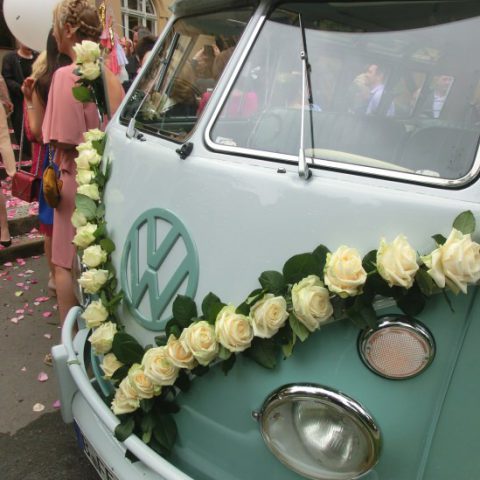 VW Bus-Bulli T1 Samba Deluxe als Hochzeitsauto / T1-Berlin.de