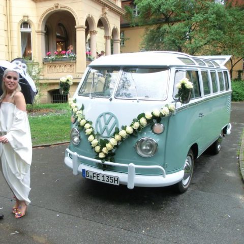 VW Bus-Bulli T1 Samba Deluxe als Hochzeitsauto / T1-Berlin.de