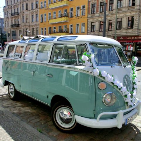 VW Bus-Bulli T1 Samba Deluxe als Hochzeitsauto / T1-Berlin.de
