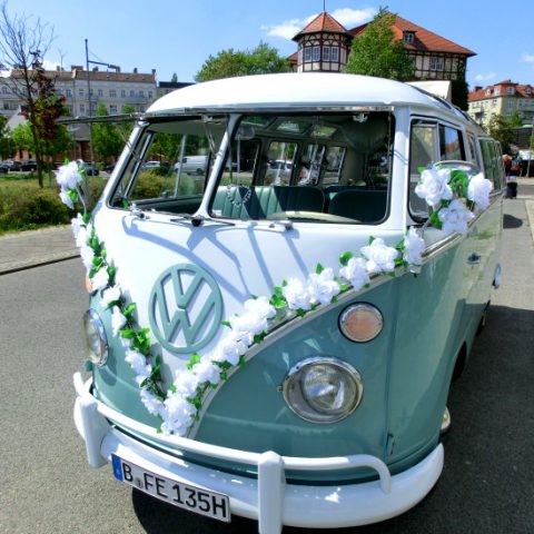 VW Bus-Bulli T1 Samba Deluxe als Hochzeitsauto / T1-Berlin.de