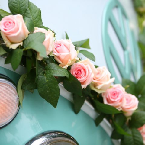 VW Bus-Bulli T1 Samba Deluxe als Hochzeitsauto / T1-Berlin.de